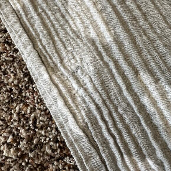 Cloud Island gray clouds muslin swaddle blanket HTF - Picture 2 of 6